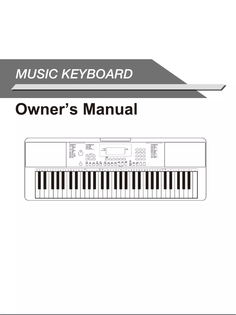 Page n°1 - Manuel utilisateur Medeli MK200