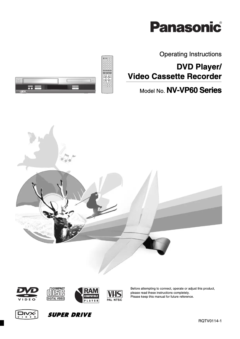 Página 1 del manual Manual de usuario Panasonic NV-VP60