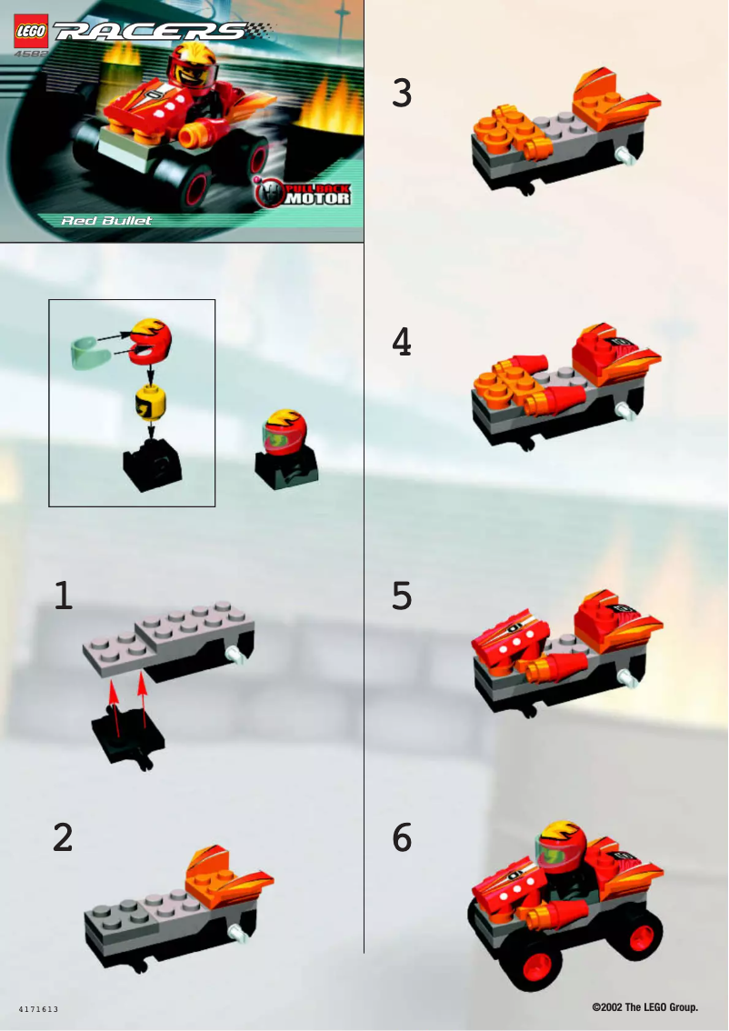 Page 1 de la notice Manuel utilisateur Lego Racers 4582