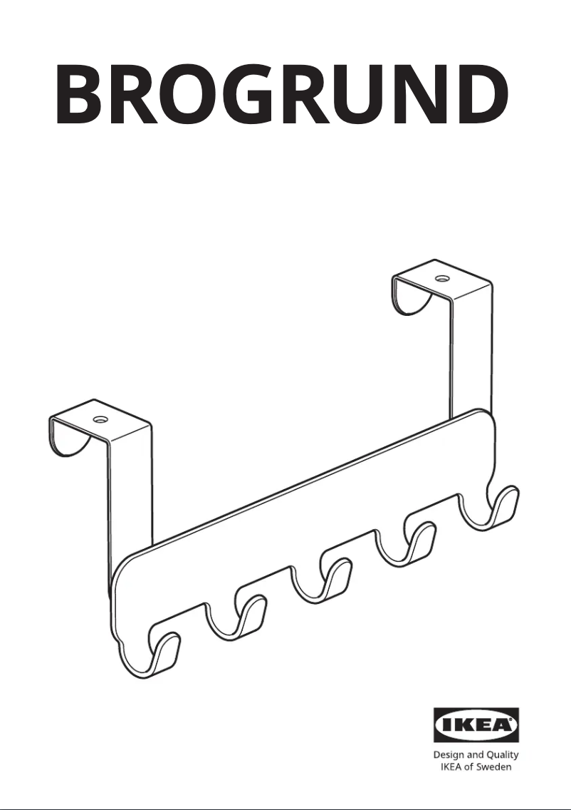 Page 1 de la notice Manuel utilisateur Ikea BROGRUND 903.285.45