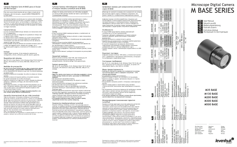 Page n°1 - Manuel utilisateur Levenhuk M300 BASE