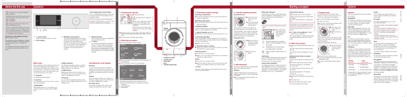 Page 1 de la notice Manuel utilisateur Miele WXR 860 WCS W1