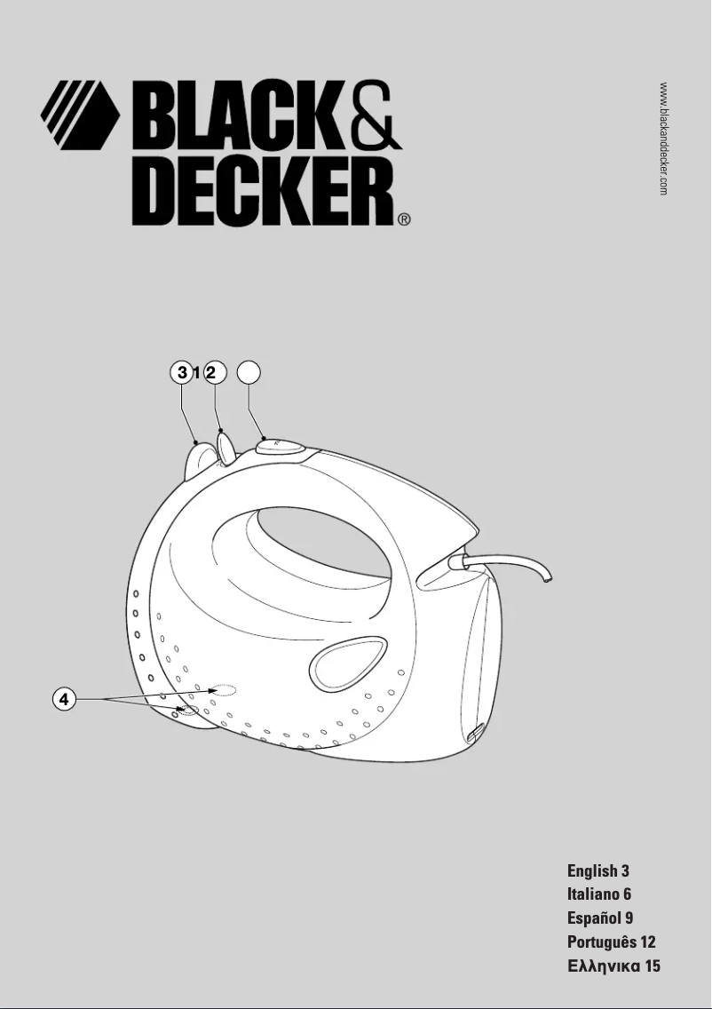 Page 1 de la notice Manuel utilisateur Black & Decker M290