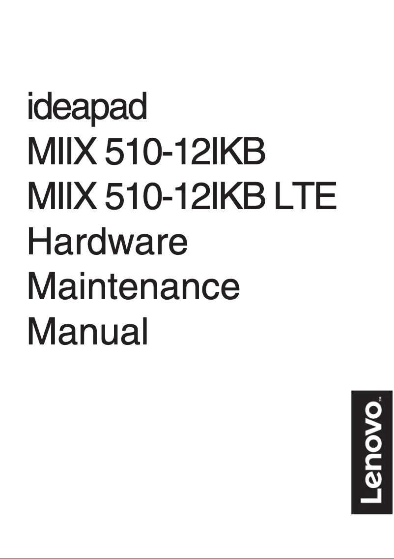 Page 1 de la notice Manuel utilisateur Lenovo IdeaPad Miix 510