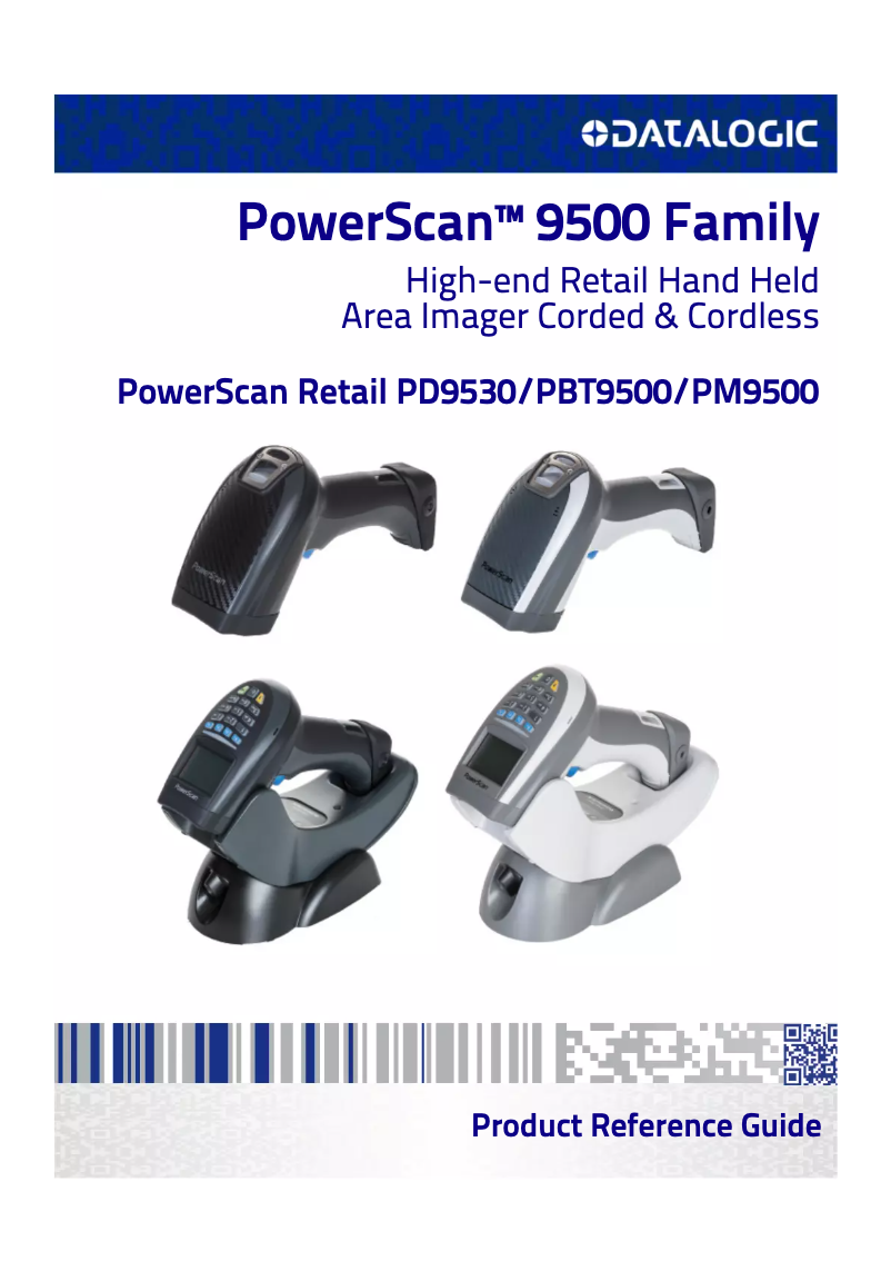 Page 1 de la notice Manuel utilisateur Datalogic PowerScan 9501 Retail
