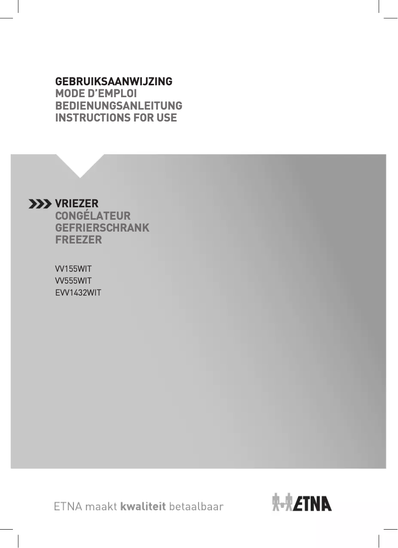 Image de la première page du manuel de l'appareil VV555WIT