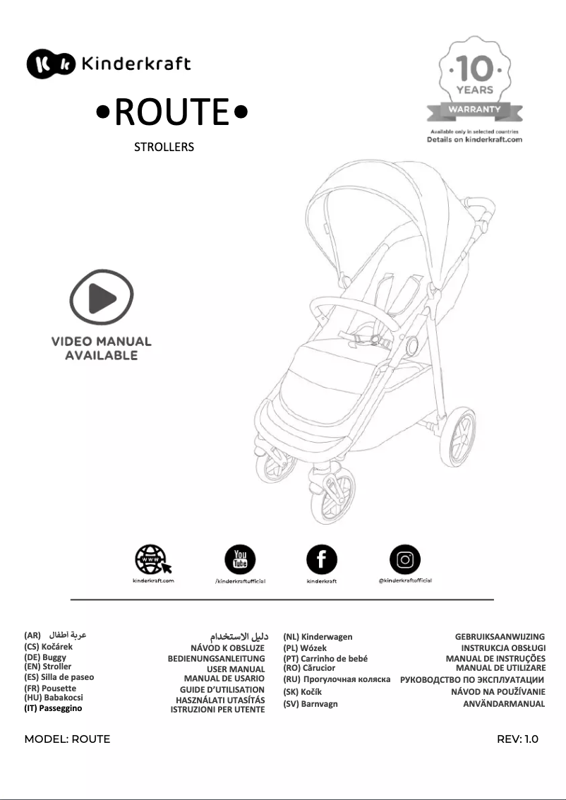Page n°1 - Manuel utilisateur Kindercraft ROUTE
