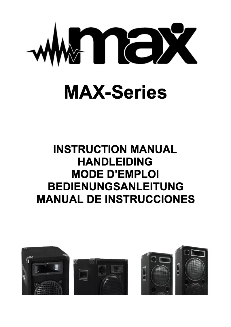 Page n°1 - Manuel utilisateur MAX MAX26