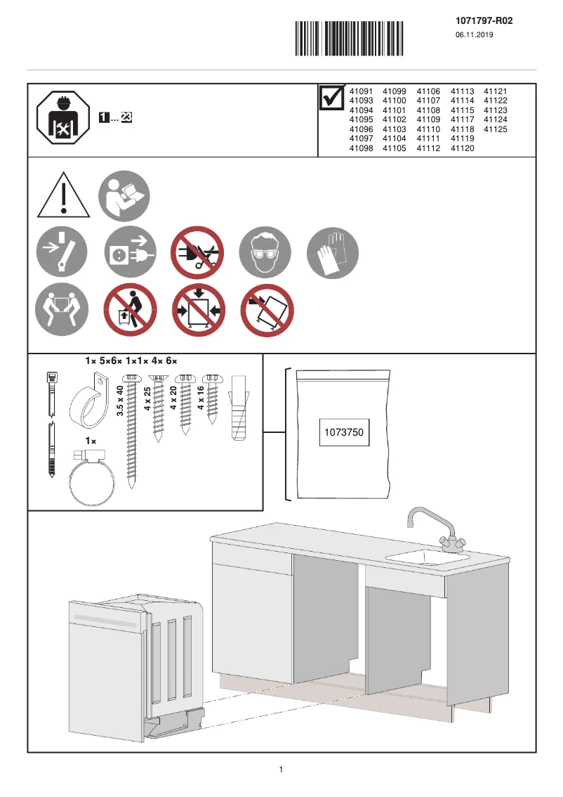 Page 1 de la notice Manuel utilisateur V-Zug AdoraDish V6000