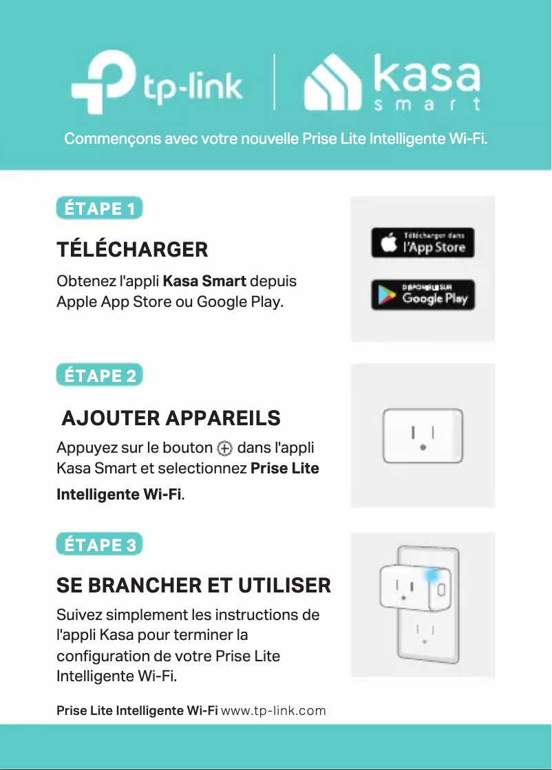 Image de la première page du manuel de l'appareil Kasa HS103