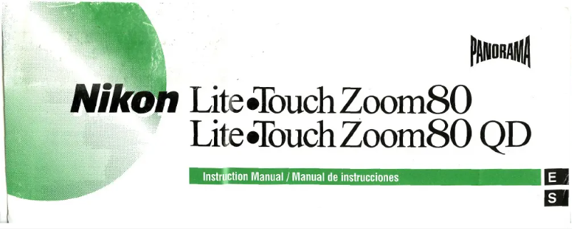 Page n°1 - Manuel utilisateur Nikon Lite Touch Zoom 80 QD