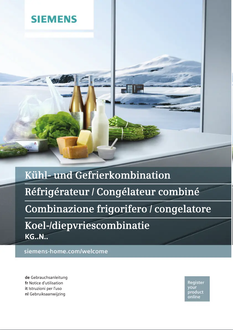 Image de la première page du manuel de l'appareil KG36NXX41