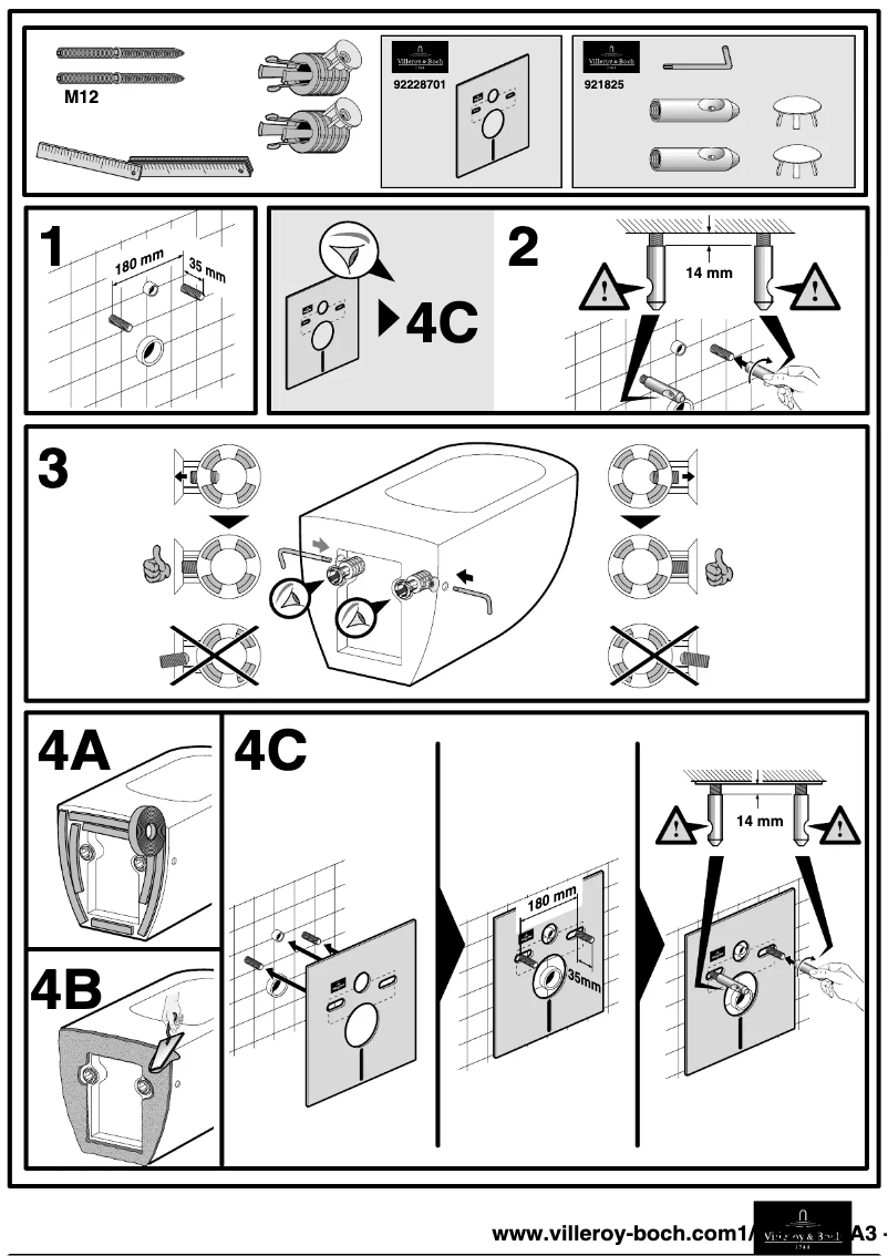 Page n°1 - Manuel utilisateur Villeroy & Boch Sentique 9211S8A3