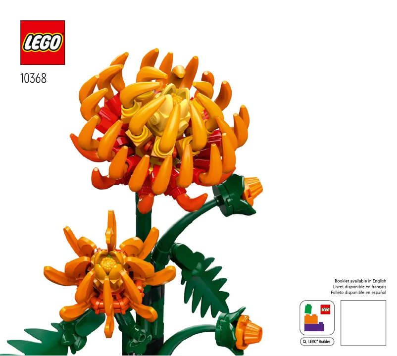 Page 1 de la notice Manuel utilisateur Lego Botanical Collection 10368