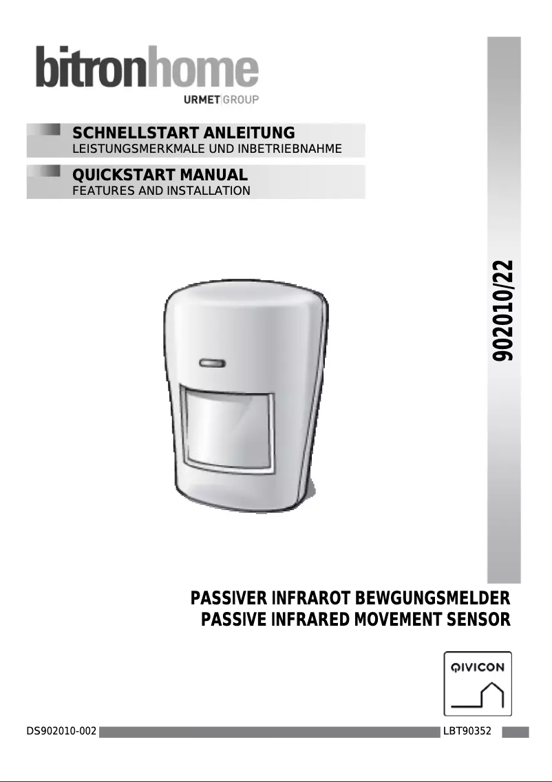 Page n°1 - Manuel utilisateur Bitron 902010/22