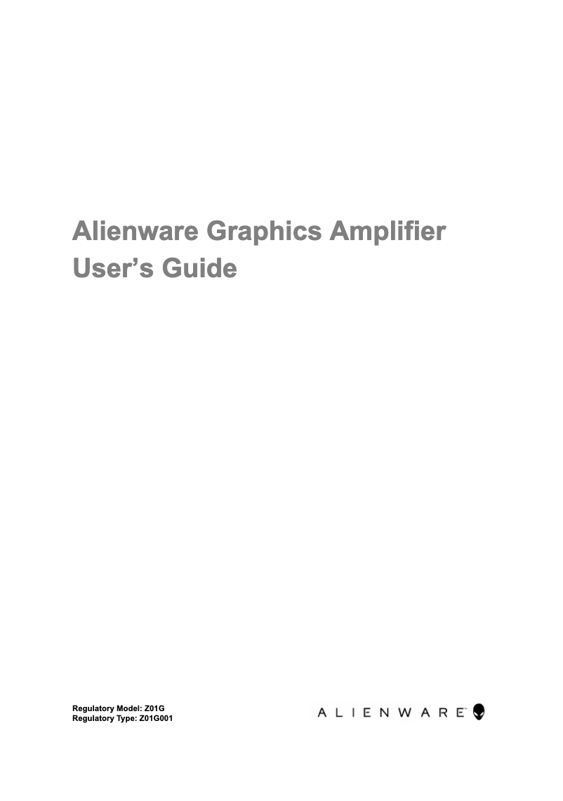 Page 1 de la notice Manuel utilisateur Alienware 452-BCFE