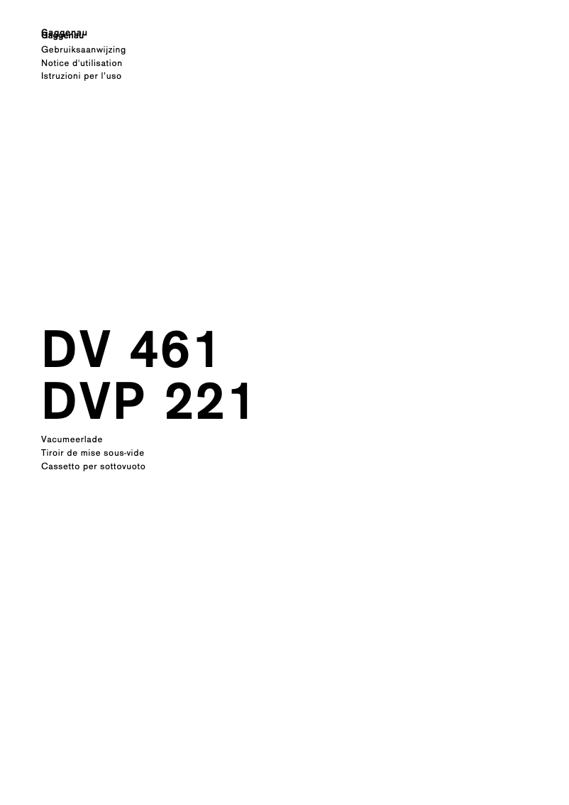 Image de la première page du manuel de l'appareil DVP221130