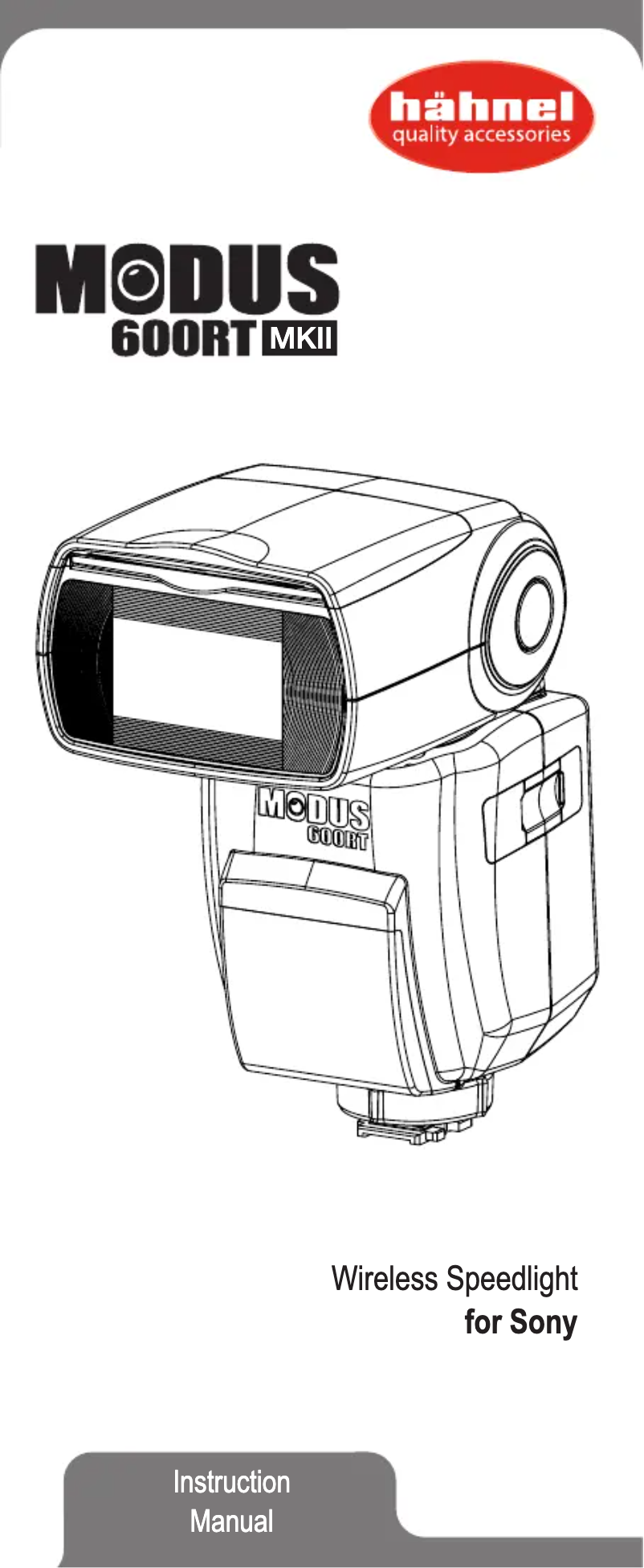 Page n°1 - Manuel utilisateur Hähnel MODUS 600RT MK II (Sony)