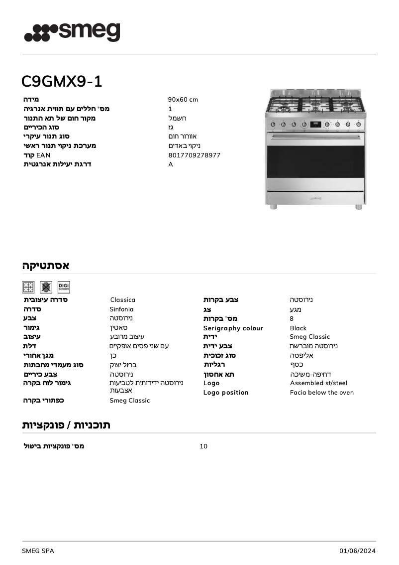 Image de la première page du manuel de l'appareil C9GMX9-1