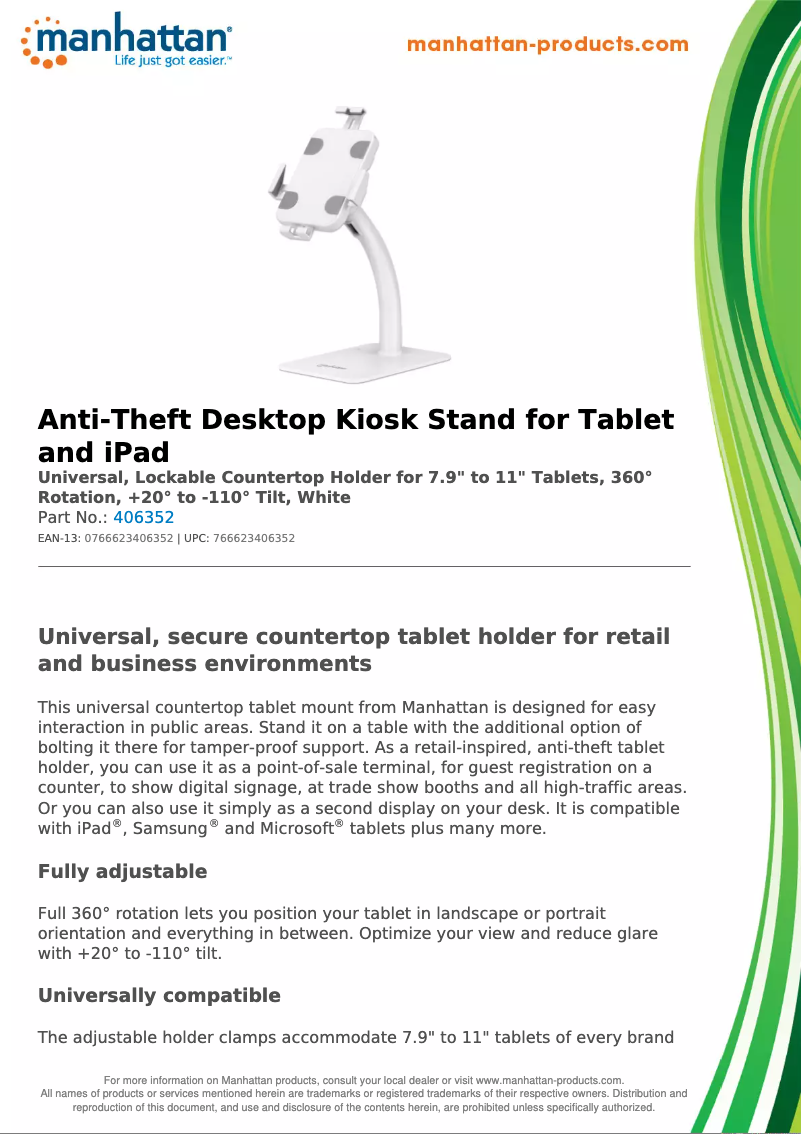 Image de la première page du manuel de l'appareil 406352