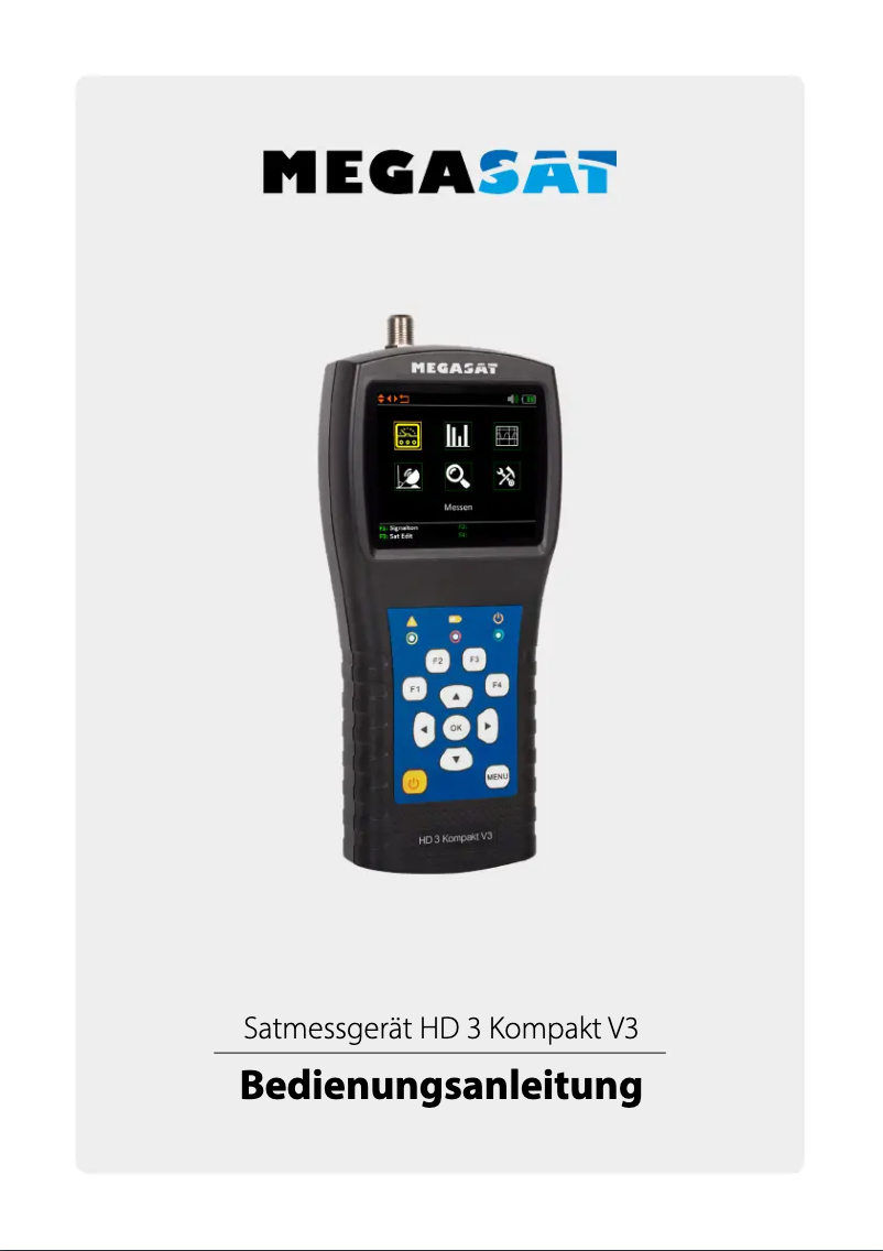 Page 1 de la notice Manuel utilisateur Megasat Satmeter HD 3 Kompakt V3