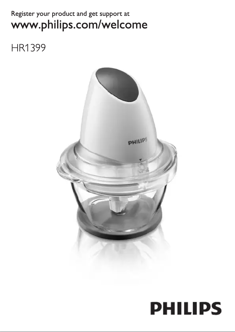 Image de la première page du manuel de l'appareil Viva Collection HR1399