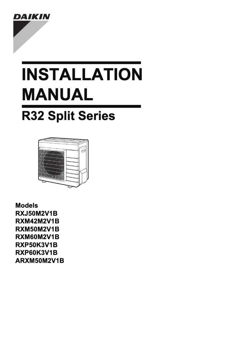 Página 1 del manual Manual de usuario Daikin ARXM35M2V1B