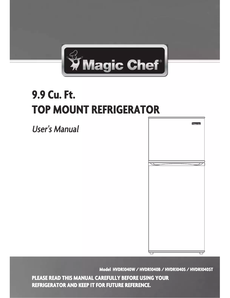 Image de la première page du manuel de l'appareil HVDR1040ST