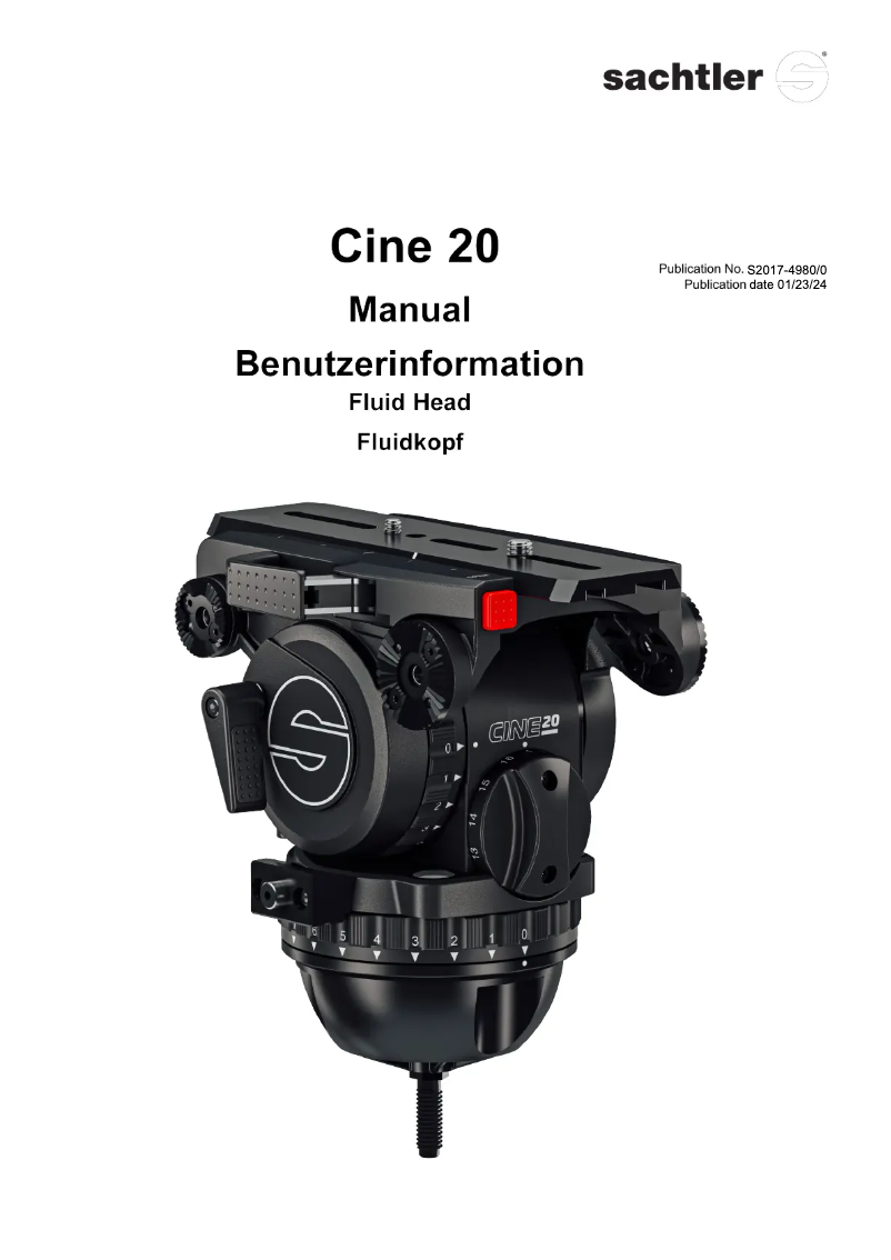 Image de la première page du manuel de l'appareil Cine 20 HD CF GS