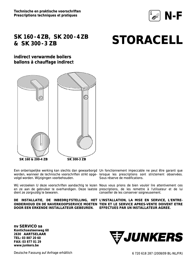 Image de la première page du manuel de l'appareil SK 200-4 ZB