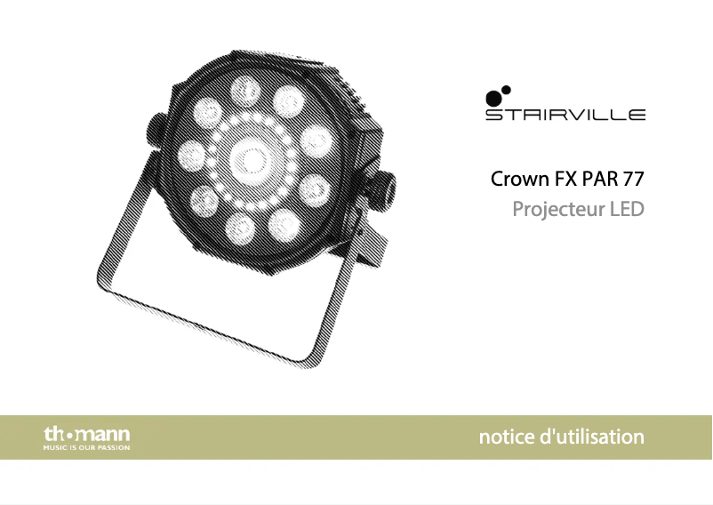 Image de la première page du manuel de l'appareil Crown FX