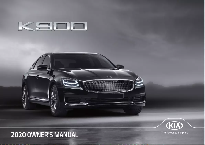 Page 1 de la notice Manuel utilisateur Kia K900 (2020)