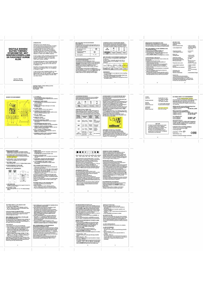 Image de la première page du manuel de l'appareil TE653EL