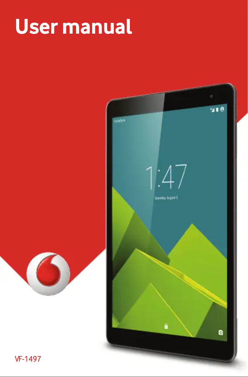 Page 1 de la notice Manuel utilisateur Vodafone Tab Prime 6