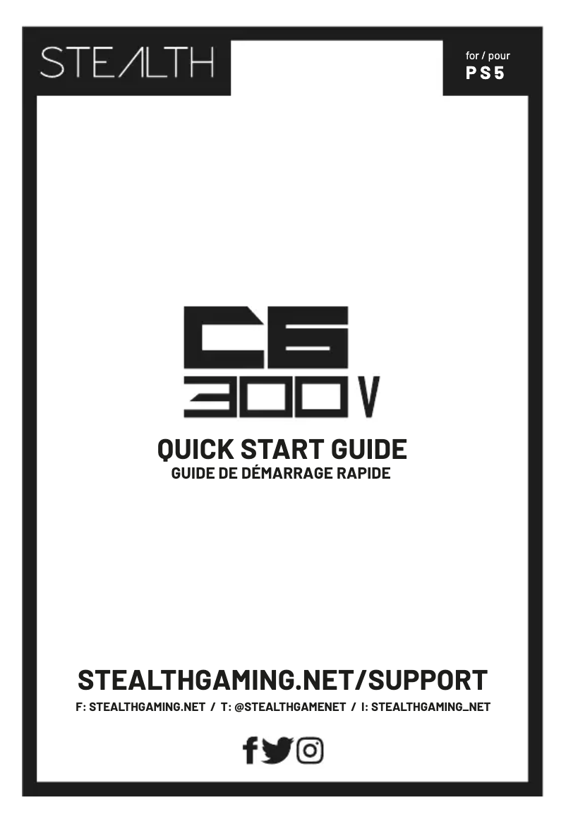 Page 1 de la notice Manuel utilisateur STEALTH Gaming C6-300V