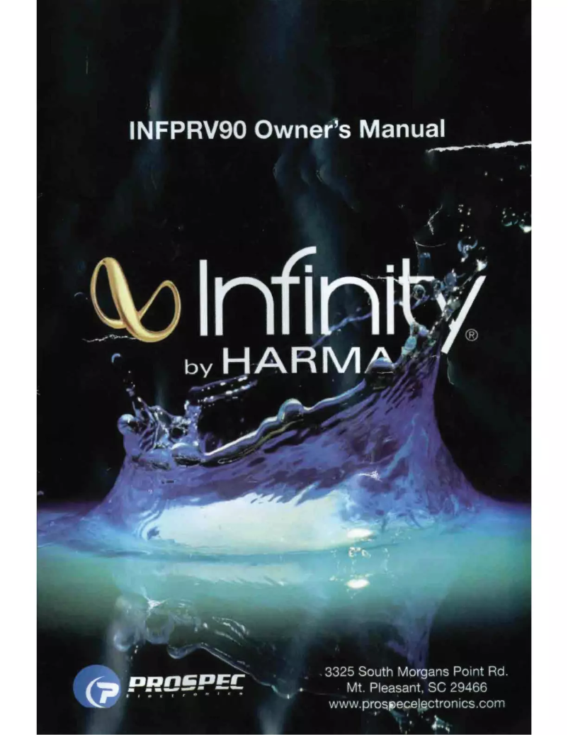 Page n°1 - Manuel utilisateur Infinity INFPRV90