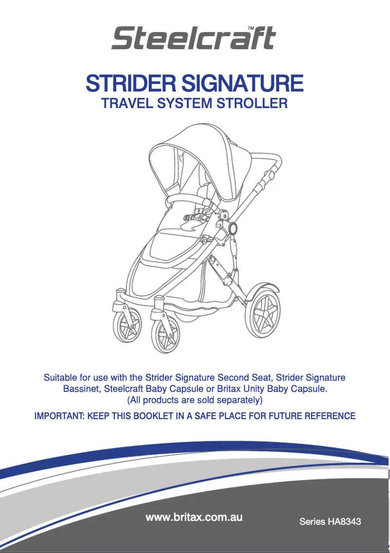 Page n°1 - Manuel utilisateur Steelcraft Strider Signature
