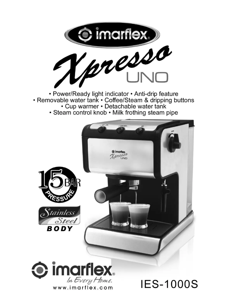 Page 1 de la notice Manuel utilisateur Imarflex IES-1000S