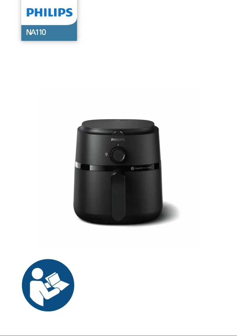 Page 1 of the manual User Manual Philips Airfryer NA110