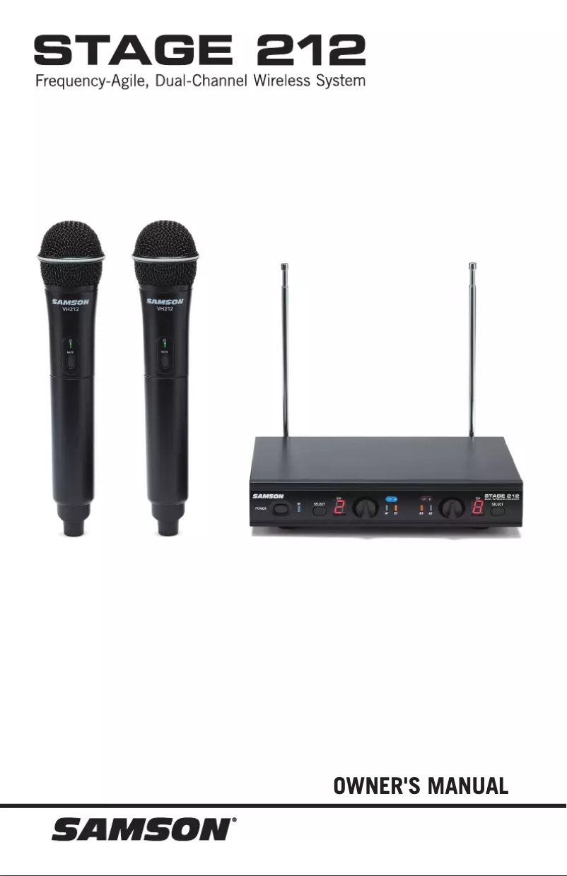 Page 1 de la notice Manuel utilisateur Samson Stage 212