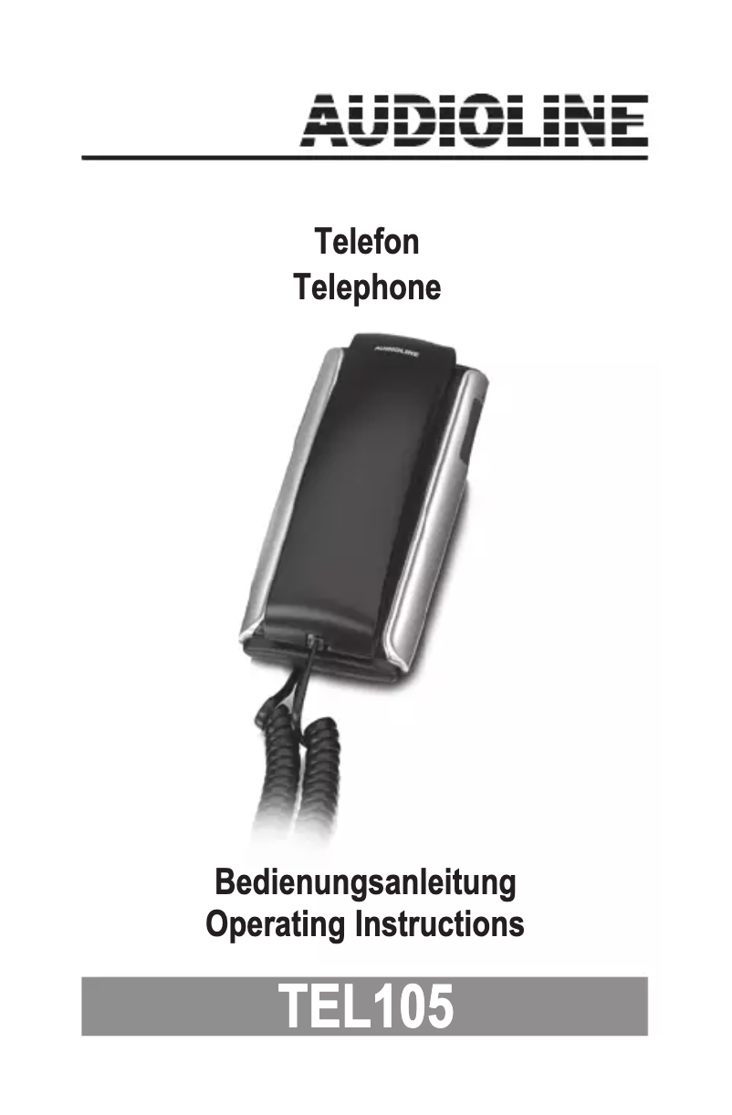 Imagen de la primera página del manual del dispositivo TEL 105