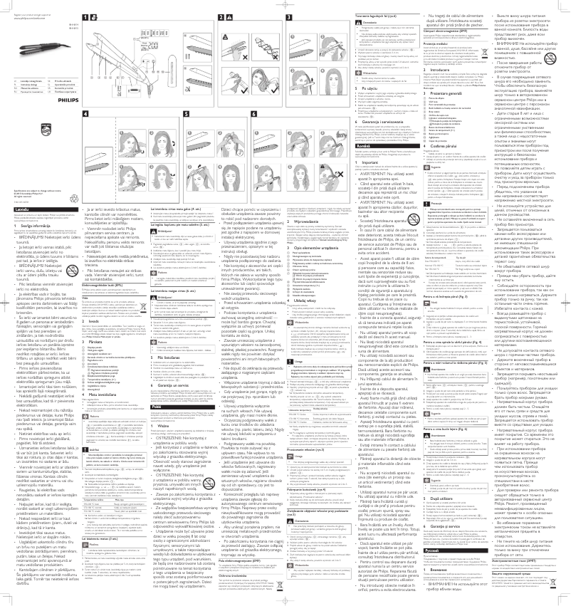 Image de la première page du manuel de l'appareil Volume Multistyler BHH814