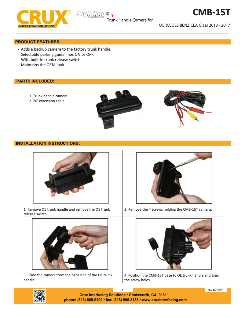 Imagen de la primera página del manual del dispositivo CMB-15T