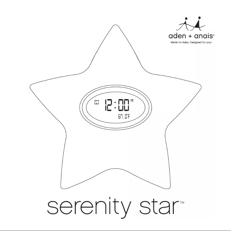 Page 1 de la notice Manuel utilisateur Aden + Anais serenity star 9902G