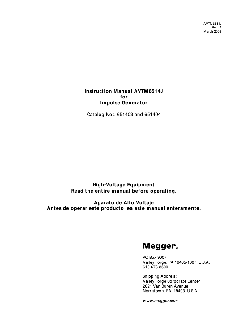 Image de la première page du manuel de l'appareil AVTM6514J