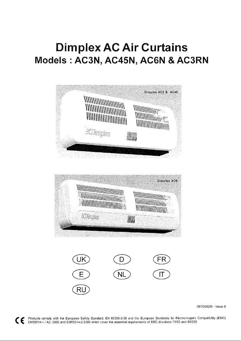 Page 1 de la notice Manuel utilisateur Dimplex AC3RN