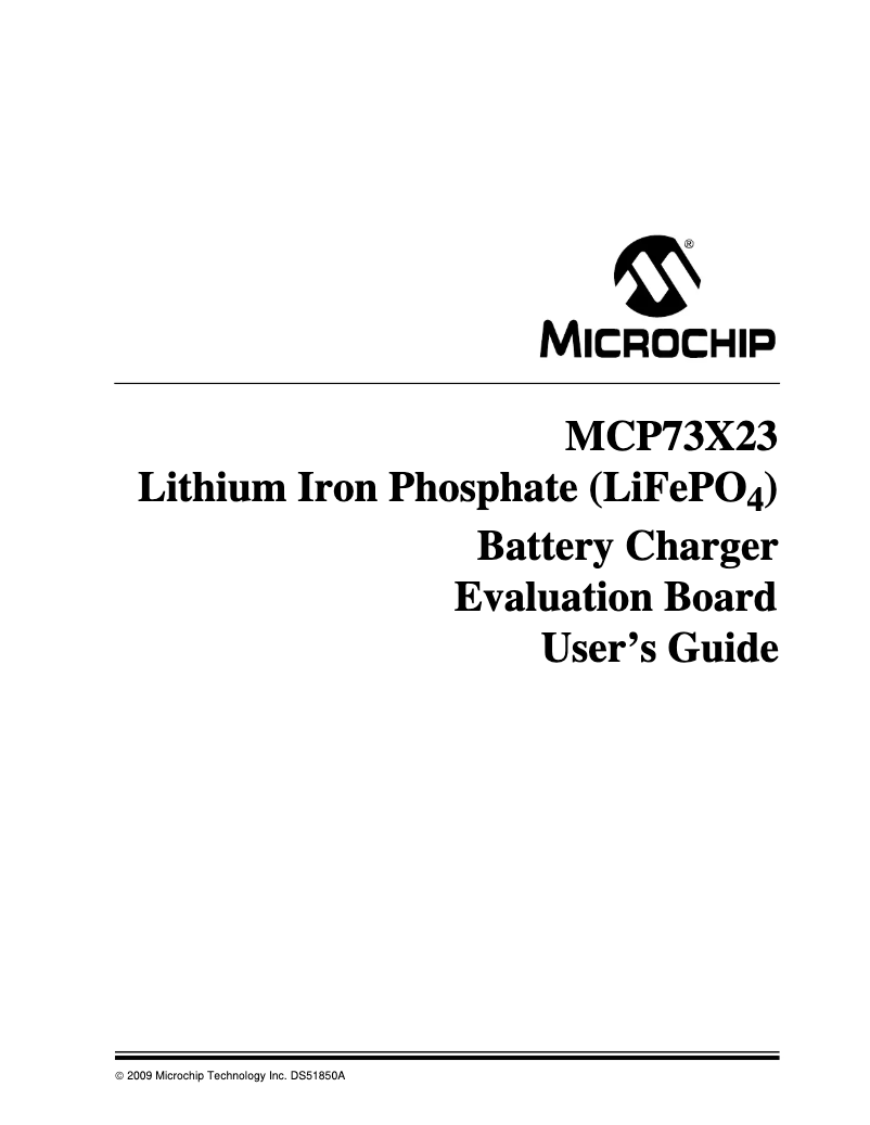 Página 1 del manual Manual de usuario Microchip MCP73123