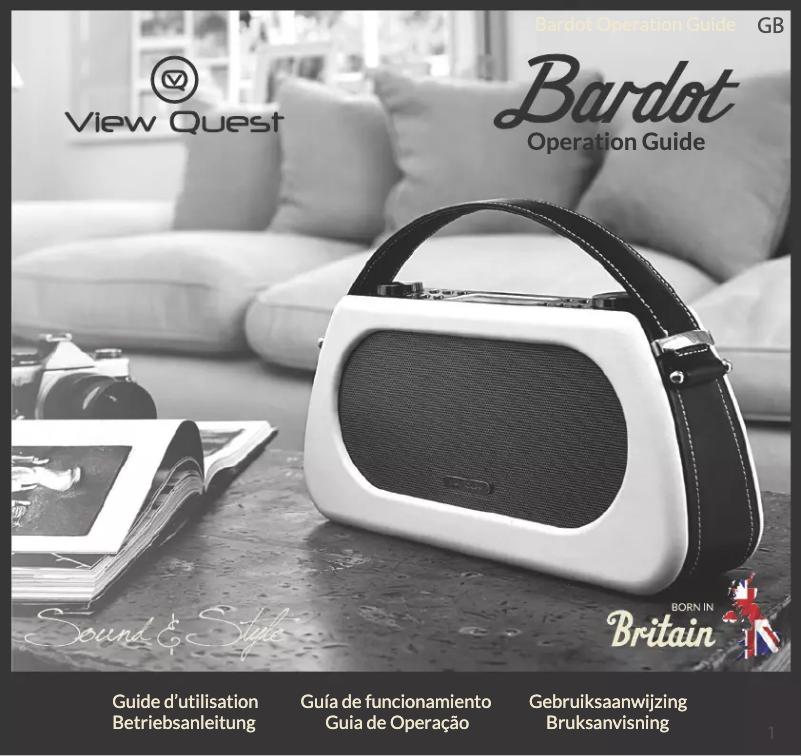 Image de la première page du manuel de l'appareil Bardot