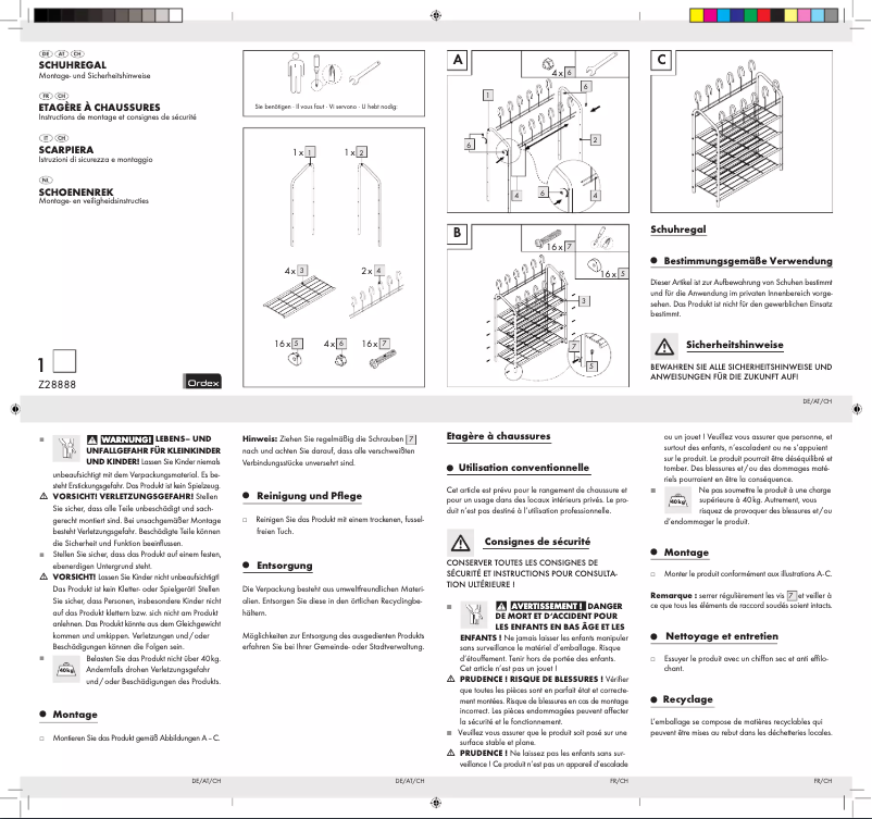 Page n°1 - Manuel utilisateur Ordex IAN 73539