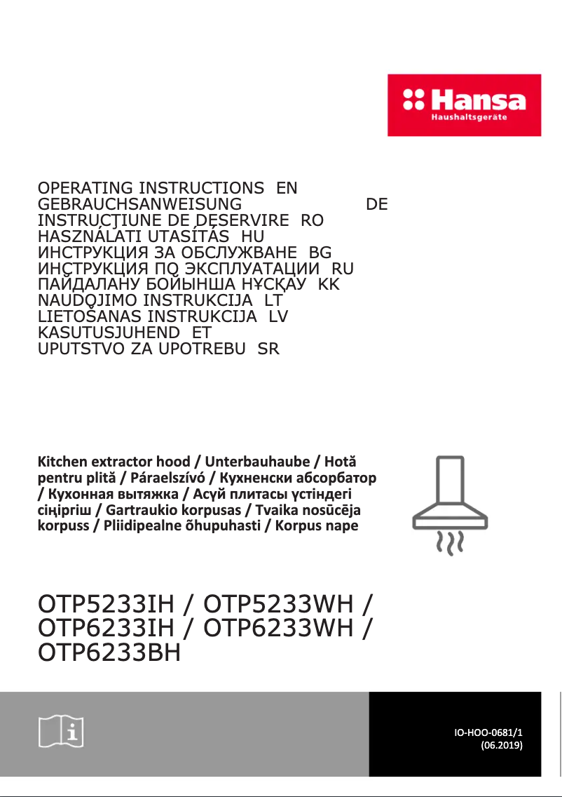 Page n°1 - Manuel utilisateur Hansa OTP5233IH